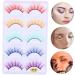 minkissy 5 Pairs Fake Eyelashes Natural Fake Lashes Eyelashes Halloween Eyelashes Eyelashes Dramatic Colorful Fake Eyelashes False Eyelashes Makeup Eyelashes Artificial Eyelashes - Buy Online on GoSupps.com