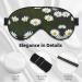Wild White Daisy Flower Sleep Mask | Adjustable & Breathable Eye Mask for Ultimate Comfort | International Shipping Available - Buy Online on GoSupps.com