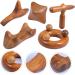 Beaupretty 5-St Massager Sandalwood Spa Tool - Gua Sha Wooden Hand Massage Device for Health & Relaxation - Buy Online on GoSupps.com