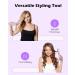 NOVUS Airflow Curling Iron 2-in-1 - Ceramic Flat Iron & Curling Wand with 360 Cool Air Anti-Scald 4 Temp Settings Auto Shutdown - Perfect for Lasting Curls on All Hair Types - Purple - Buy Online on GoSupps.com