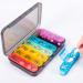 Daviky 3 Times a Day Weekly Pill Organizer - 7 Day Pill Box for Vitamins & Medication - Buy Online on GoSupps.com