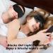 Silk Sleep Mask for Men and Women - Super Smooth Eye Cover for Airplane Travel and Restful Sleep - Black - Buy Online on GoSupps.com