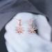 Boho Crystal Sunburst Earrings - Rose Gold Star Drop Studs | Celestial Jewelry for Women & Girls - Buy Online on GoSupps.com