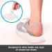 BraceAbility Medial & Lateral Heel Wedge Silicone Insoles (Pair) - Corrective Shoe Inserts for Foot Alignment, Knock Knee, Bow Legs, Osteoarthritis - Buy Online on GoSupps.com
