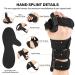 Premium Stroke Resting Hand Splint - Right & Left with Finger Separator | Night Immobilizer Wrist & Finger Brace for Carpal Tunnel Pain Sprain Fracture & Tendonitis (Black - Buy Online on GoSupps.com