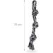 Relaxdays Dog Toy Rope Set - 2 Robust Tug Toys for Large Dogs 70 cm Chew Toy in Black/Grey - Ideal for Interactive Play - Buy Online on GoSupps.com