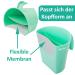 Akuku Green Hair Washing Cup for Kids | Shampoo Eye Protection & Shower Aid | Safe Bathing Mug for Children - Buy Online on GoSupps.com