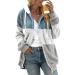 Hanxiulin Oversized Plush Jacket for Women - Warm Windproof Lightweight Fleece Coat - Premium Gray Outdoor Outerwear - Buy Online on GoSupps.com