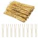 U Shaped Hair Pins 100 Count Sdanart Blonde Hair Buns Pins for Women Lady Girls Kids Waved Bun Hair Pins for Updos French Twists Bobby Pins Hairgrip Hair Grip Barrette Hairclip Bulk for Styling All Hair Types(2.4 Inch B...