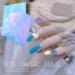 Holographic Manicure DIY Aurora Ice Cube Nail Stickers Self-Adhesive Decals(01) Style01 - Buy Online on GoSupps.com