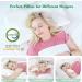 Elviros Cervical Memory Foam Pillow - Neck & Shoulder Pain Relief - Ergonomic Orthopedic Support for Side, Back, and Stomach Sleepers - White Queen Size - Buy Online on GoSupps.com