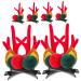 minkissy 4 Pairs Christmas Antler Hair Clip Hair Clips Girl Hair Accessories Hair Accessories for Girls Wedding Bridal Hair Clip Xmas Hair Clip Christmas Bobby Pin Women Barrettes