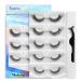 Reusable Self Adhesive Eyelashes  Kaluofan 5 Pairs False Eyelashes  No Glue or Eyeliner Needed  Natural Look Eyelashes of 5 Different Lengths  Easy to Put on Waterproof False Lashes