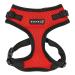 Puppia Ritefit Dog harness for small to medium -sized dogs - adjustable and very soft - also usable as a puppy dishes -Atani train crockery for dogs red XL XL red