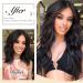 FESHFEN Invisible Wire Hair Extensions - Long Wavy Synthetic Hairpiece 16 Inch, Adjustable Transparent Wire with 2 Secure Clips, Black Brown - for Women - Buy Online on GoSupps.com