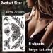 Large Black Tattoos for Women - Butterfly, Snake, Bee, Swallow, Scorpion - 8 Sheets - Realistic Adult Classic Design - Perfect for Night Party and Theme Decoration - Tattoo Art Gift - Buy Online on GoSupps.com