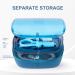 Double Layer Dentures Retainer Case with Vent Holes and Mirror - Blue | Portable Orthodontic Appliance for Travel Storage - Buy Online on GoSupps.com