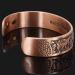 Ladies Pure Copper Magnetic Bracelet Women Copper Bangle Cuff Holistic Magnetic Band with 6 Strong Neodymium Magnets Adjustable Floral Pattern-PC (L: Wrist 19.5-22.5cm/7.6-8.75") - Buy Online on GoSupps.com
