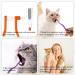 Double-Sided Cat Toothbrushes - 2 Pack Kitten Dental Care Brush with Microbe Head & Curved Handle - Purple & Orange - Buy Online on GoSupps.com