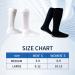 Fibye Extra Wide Socks for Swollen Feet - 2 Pairs Diabetic Edema Neuropathy Socks - Non-Binding Loose Fit - White, Medium - Buy Online on GoSupps.com