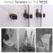 Wall Mounted Mop Holder Command Hooks Broom Gripper - White, Self Adhesive, Reusable Organizer for Kitchen, Bathroom, Garden - 6 Pack - Buy Online on GoSupps.com