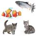 BangShou 2 Pieces Electric Moving Fish Cat Toy with Catnip - Interactive Realistic Flapping Wagging Fish for Kitten - Buy Online on GoSupps.com