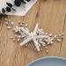 Starfish Bride Wedding Hair Comb - Silver Crystal & Pearl Beach Bridal Hair Piece for Women and Girls - Buy Online on GoSupps.com