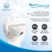 KEEPOZ Cotton Hair Towel Wrap for Women - Quick Dry Super Absorbent Turban Head Wrap with Button - Anti Frizz Hair Cap for Curly, Long & Thick Hair - White - Buy Online on GoSupps.com