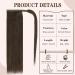 Ponytail Extension Human Hair Ponytail Extension 14-22" Long Straight Wrap Around Ponytail Clip In Hair Extension Brazilian Remy Hair Straight Ponytail Hairpieces Ponytail Hairpiece for Women (Color 22inch 105G #2 - Buy Online on GoSupps.com