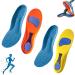 Norelie insert Norelie orthopedic insoles to support the vaulted vault Comfortable insole plane planar fasciitis (blue+yellow 37-38) 37-38 blue+yellow