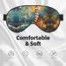 SSIMOO Seaside Lighthouse Print Eye Mask - Ultra-Soft Light-Blocking for Comfortable Sleep | International Shipping - Buy Online on GoSupps.com
