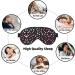 SSIMOO Black Polka Dots Soft Sleep Eye Mask | Breathable Travel Eye Patch for Women | Perfect for Relaxation - Buy Online on GoSupps.com