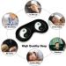 Weed Yin Yang Sleep Mask - Adjustable Blindfold for Sleeping, Blocking Light - Men and Women - Buy Online on GoSupps.com