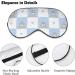 Cute Seals Checked Pattern Sleep Mask - Adjustable Blindfold for Sleeping, Travel, and Napping - Men and Women - Buy Online on GoSupps.com