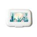 Small Weekly Pill Case -Cute Cactus and Flowers Travel Pill Organizer Box for Travel Safe Plastic Material 7 Small and 1 Large-Compartment