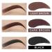 Moulis One Step Eyebrow Stamp & Stencil Kit - 10 Reusable Stencils, Pen Brush, Trimmer, Waterproof Shadow Powder Stick (Dark Brown) - Buy Online on GoSupps.com