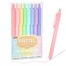 Shuttle Art Colored Retractable Gel Pens  8 Pastel Ink Colors  Cute Pens 0.5mm Fine Point Quick Drying for Writing Drawing Journaling Note Taking School Office Home Pastel Ink 8 Count (Pack of 1)