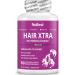 NuBest Hair Xtra - Advanced Hair Growth Vitamins with Biotin, Zinc, MSM, B Vitamins, Choline - Supports Healthy Hair Growth, Volume & Strength - 60 Capsules | 1 Month Supply - For Men & Women - Buy Online on GoSupps.com