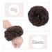 Silk-Co Hair Part with Rubber Band - Wavy Soft Dutt Hair Extensions for Messy Bun Updos - 45g Medium Brown - Buy Online on GoSupps.com