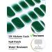 EBANKU Dark Green Glitter Gradient Gel Nail Strips - 20Pcs Waterproof Long-Lasting Real Gel Polish with Nail File | UV/LED Lamp Required - Buy Online on GoSupps.com