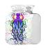 OCTOPUS Psychedelic hot water bottle with cover 1 l small warm steadeler for pain relief back pain hot cold therapy BPA-free