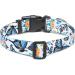 Suredoo Dog Collar - Soft & Comfortable Nylon for Small Medium & Large Dogs | Butterfly Design (M: Neck 33-55cm Width 2cm) - International Shipping Available - Buy Online on GoSupps.com