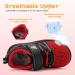 JOINFREE Baby Sneakers - Soft Anti-Slip Sole First Walkers, Red Black, 0-6 Months - Buy Online on GoSupps.com