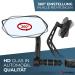 Xcel Rim Extra Large Bicycle Mirror - Impact-Resistant Real Glass for E-Bikes | Left Handlebar Mount | Best Rearview Solution - Buy Online on GoSupps.com
