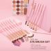 Shop Docolor 15-Piece Eye Makeup Brush Set - Pink Eyeshadow Eyeliner & Blending Brushes for Flawless Application | International Shipping Available - Buy Online on GoSupps.com