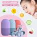 Ice Roller for Face and Eyes Gua Sha Massage Face Roller Ice Mould Reusable Facial Beauty Ice Roller Skin Care Tools for Brighten Skin Eye Puffiness Treatment (Purple) - Buy Online on GoSupps.com