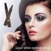 Lusucat Waterproof Microblading Eyebrow Tattoo Pen in Black Brown - Micro-Fork Tip for Effortlessly Natural Brows - Buy Online on GoSupps.com