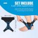SATINIOR 4 Pcs Ankle Support Brace | Adjustable Compression Sleeve for Men & Women | Breathable Wrap for Sprained Ligaments, Chronic Strain & Sports | Black & Blue - Buy Online on GoSupps.com