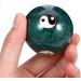 Feng Shui Baoding Balls - 2 Piece Chinese Health Balls for Hand Therapy & Stress Relief Metal Meditation Balls with Yang Pattern Green Hand Massage Balls - Buy Online on GoSupps.com