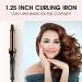 1.25 inch K&K Curling Iron with Ceramic Coating - Adjustable Temp, LED Display - Professional Curling Wand for Long Hair - Buy Online on GoSupps.com